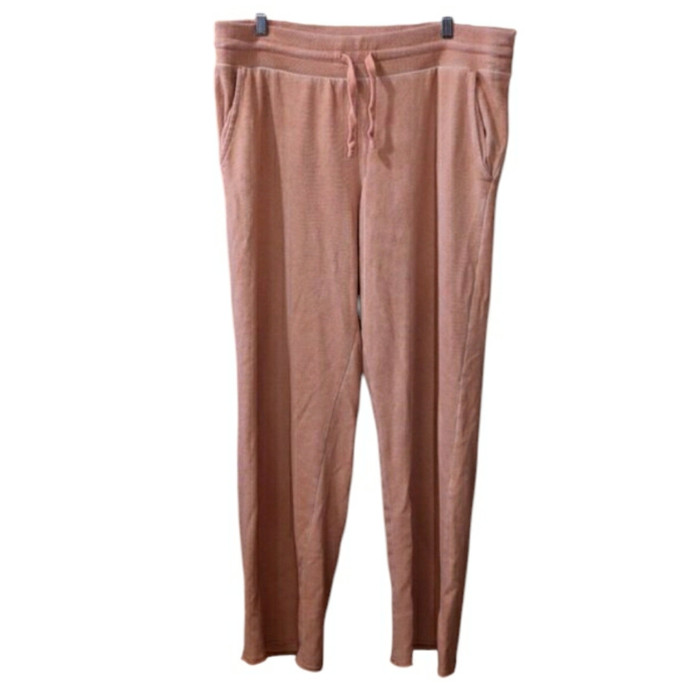 Colsie Terra Cotta Tan Drawstring Lounge Pants Relaxed Fit Size XL Soft Eco Wear